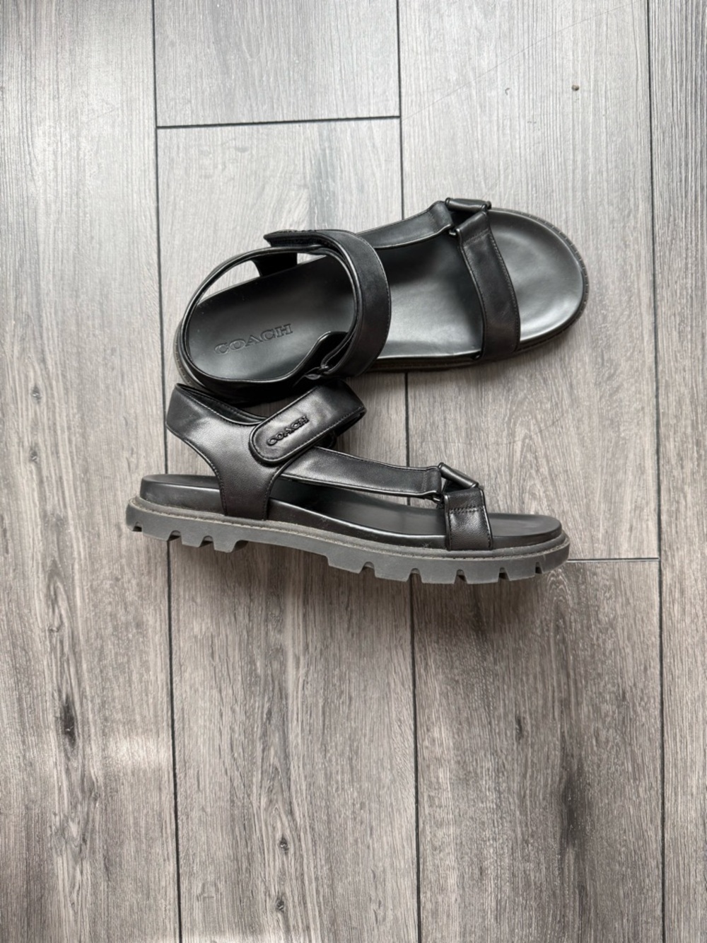 COACH Black Sporty Dad Sandals— Size 11 - Picture 7 of 7
